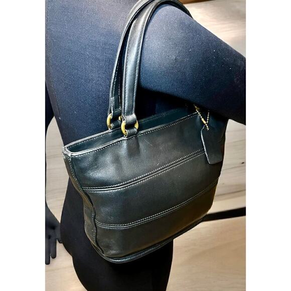 Vintage 1998 Coach Leather Tribeca Satchel Bag - Picture 8 of 13